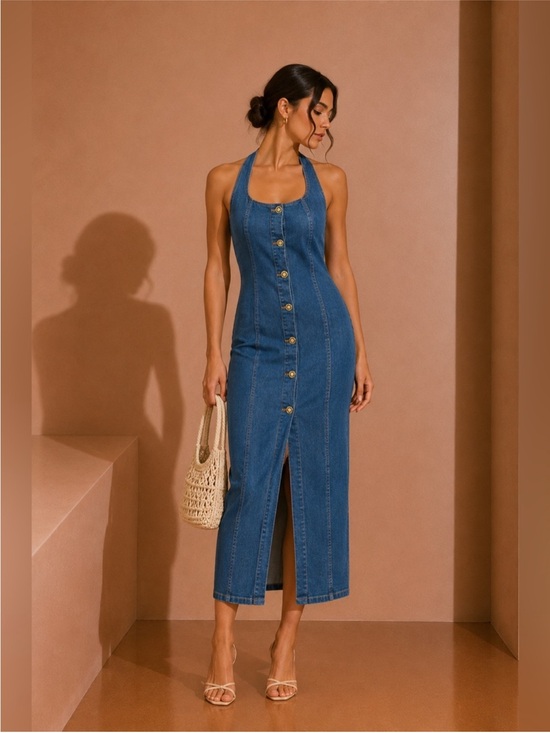 Commense Dresses & Skirts - Commense Denim Dress - Small